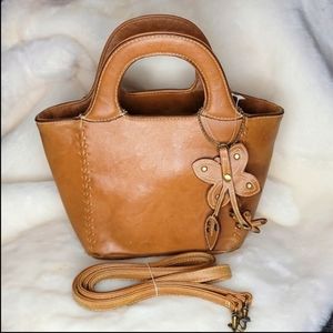 NEW Amanda Smith Brown Leather Handbag/ Crossbody
